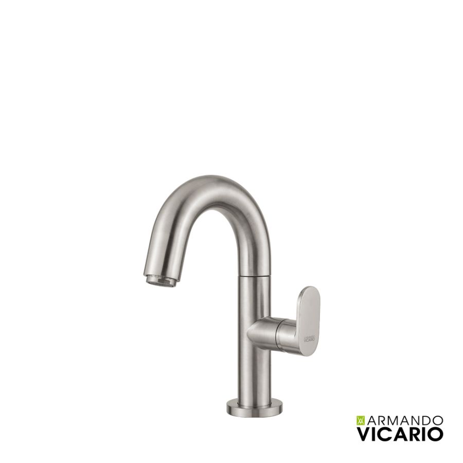 Μπαταρία Νιπτήρα με Βαλβίδα Clic-Clac Slim Vicario Inox 500010-110