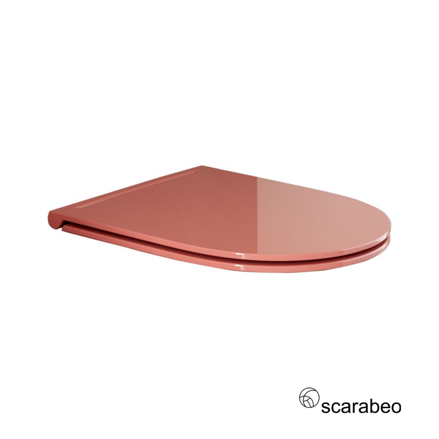 Κάλυμμα Λεκάνης GLAM 5201 Slim Soft Close Scarabeo Peach Glossy 5535BS-820