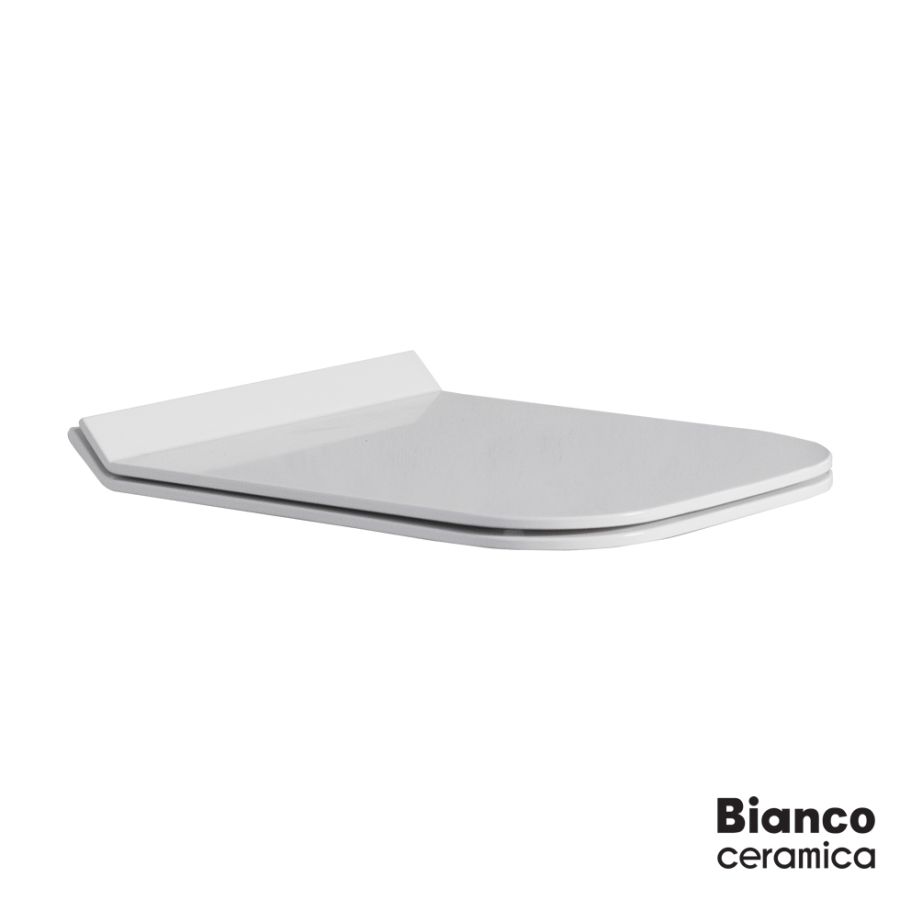 Κάλυμμα Λεκάνης ENZO Slim Slim Soft Close Bianco Ceramica White Matt 9100SC-301