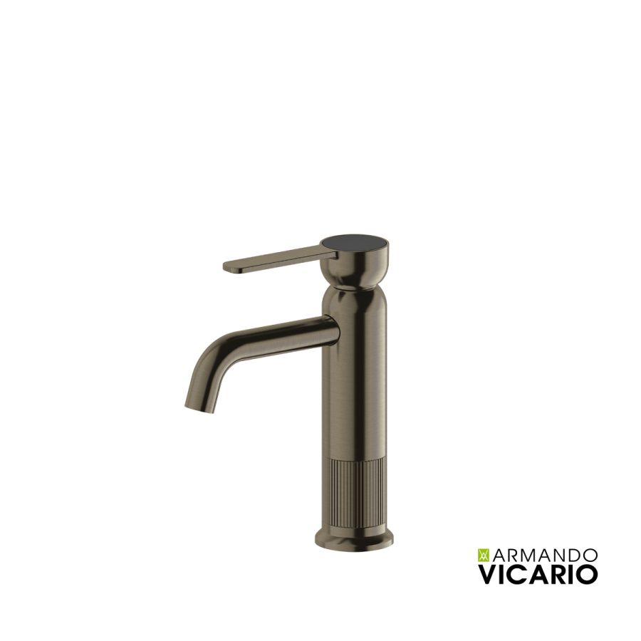 ΜΠΑΤ.ΝΙΠΤ. ΜΕ ΒΑΛΒ.CLIC-CLAC LUMIERE VICARIO BLACK BRUSHED 516010-410
