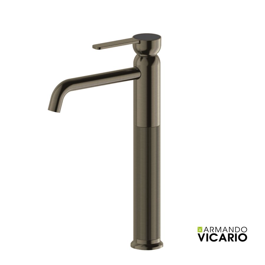 ΜΠΑΤ.ΝΙΠΤ. ΥΨΗΛΗ ΜΕ ΒΑΛΒ.CLIC-CLAC LUMIERE VICARIO BLACK BRUSHED 516041-410