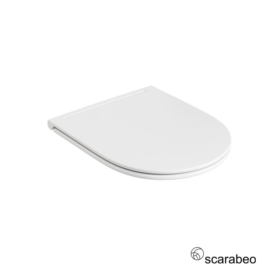 Κάλυμμα Λεκάνης MOON 5520 Slim Soft Close Scarabeo Pearl (White Matt) 5535BS-301