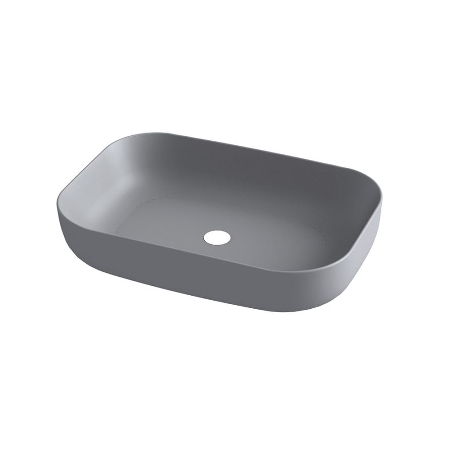 Olympia Metamorfosis 42600 Gray matt - Νιπτήρας Επικαθήμενος χωρίς βαλβίδα 60106