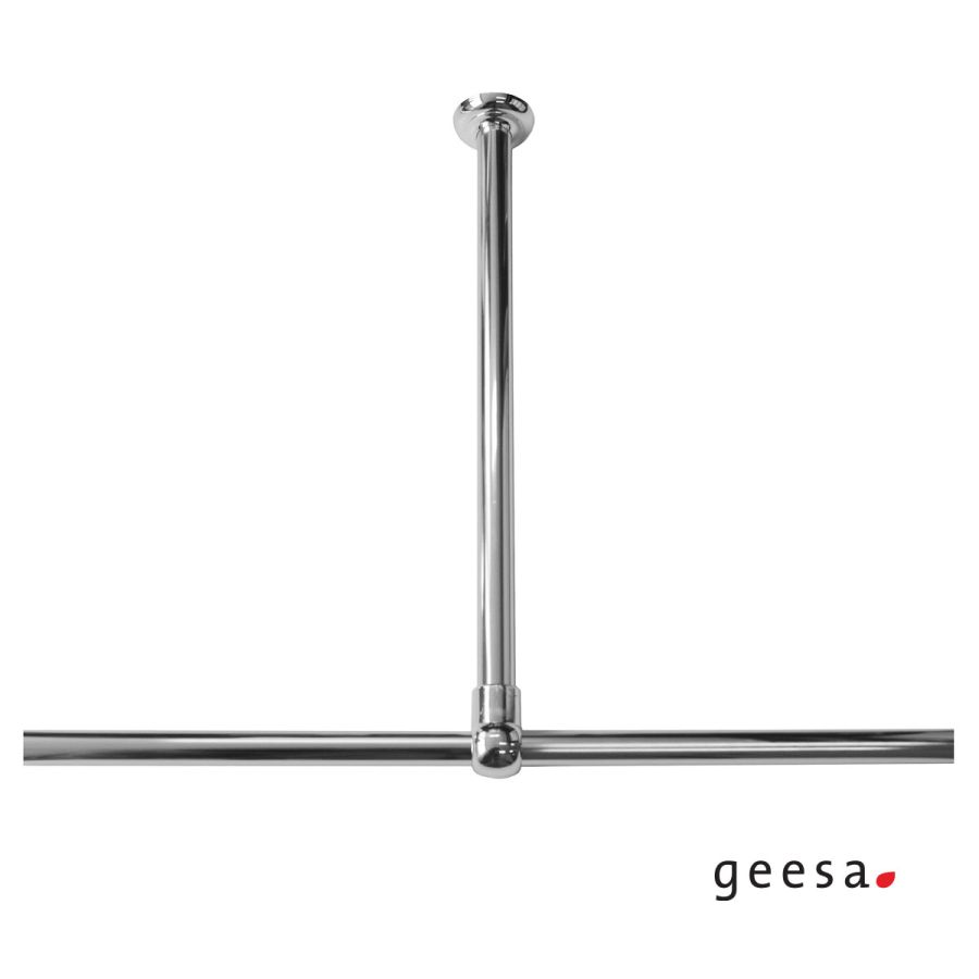 Στήριγμα Οροφής για βέργα κουρτίνας ντους 616-617 Geesa Chrome 618-100