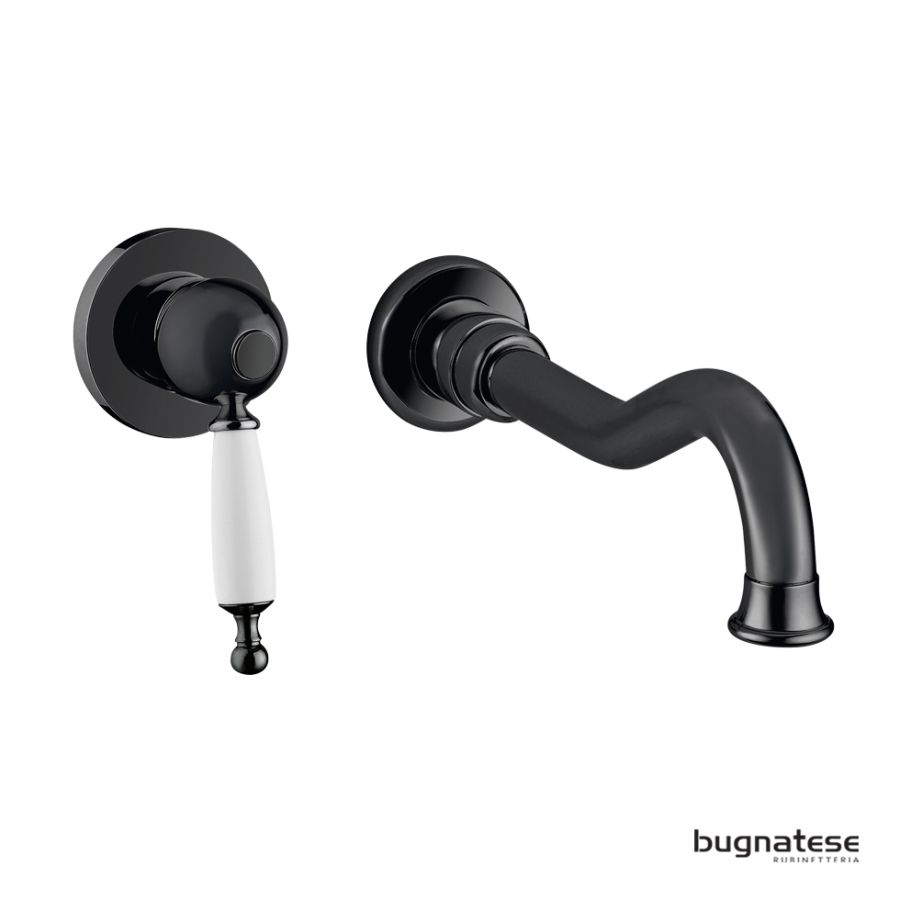 Μπαταρία Νιπτήρα Τοίχου Oxford Bugnatese Black Matt 6345-400