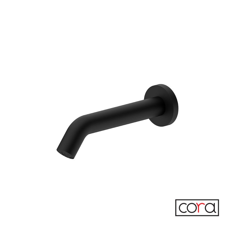 Μπαταρία Νιπτήρα Τοίχου Ηλεκτρονική Κρύο (Ρεύμα) Cora Black Matt 6410-400