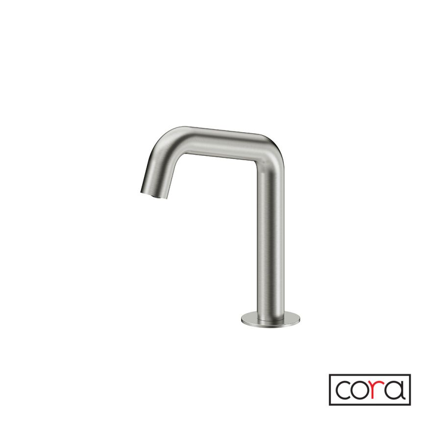 Μπαταρία Νιπτήρα Ηλεκτρονική Κρύο (Ρεύμα) Cora Inox Brushed 6411-111