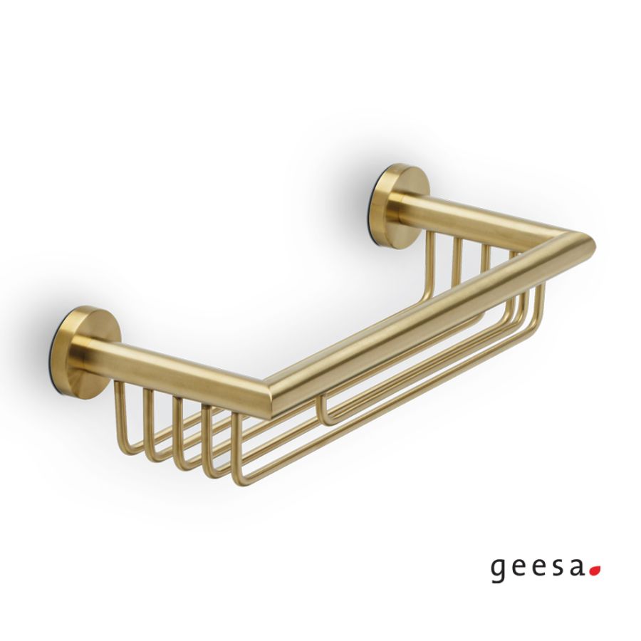 Σπογγοθήκη-Μπουκαλοθήκη NEMOX Geesa Brushed Gold 6514-201