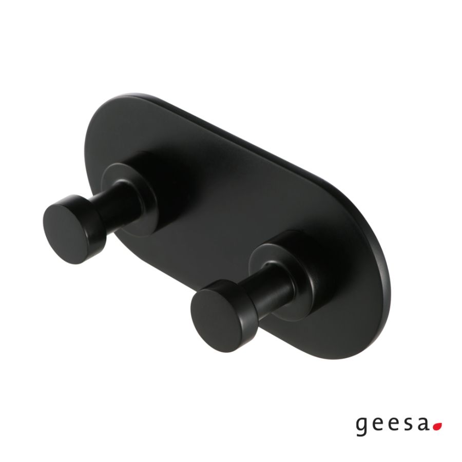 Άγκιστρο μπάνιου διπλό NEMOX Geesa Inox Black Matt 6515-400