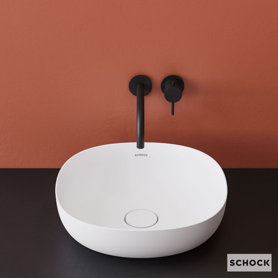 Νιπτήρας SLIGHT 39x39 Marmorin by Schock White Matt 68502-301