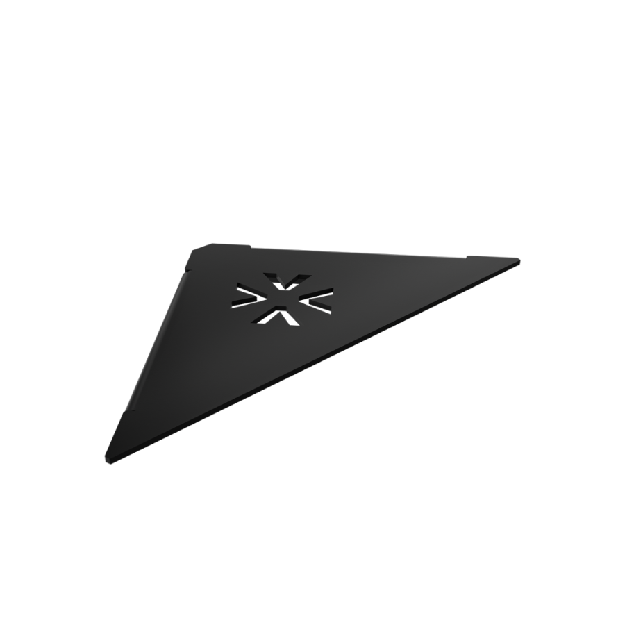 Σπογγοθήκη-Ραφάκι Γωνιακό Επιτοίχιο W277xD197xH22mm Stainless Steel Black Mat Verdi Strantza 7230905