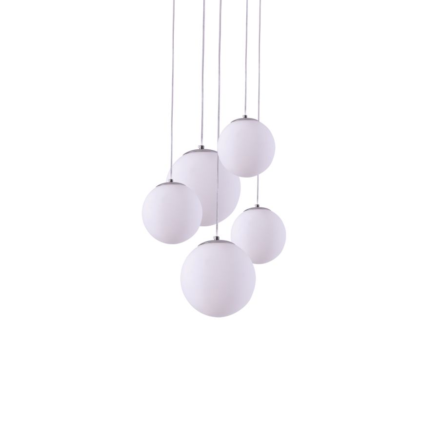 SE1520-5 ALESSIA OPAL GLASS 3 Φ15 & 2 Φ20+ HOMELIGHTING 77-3715