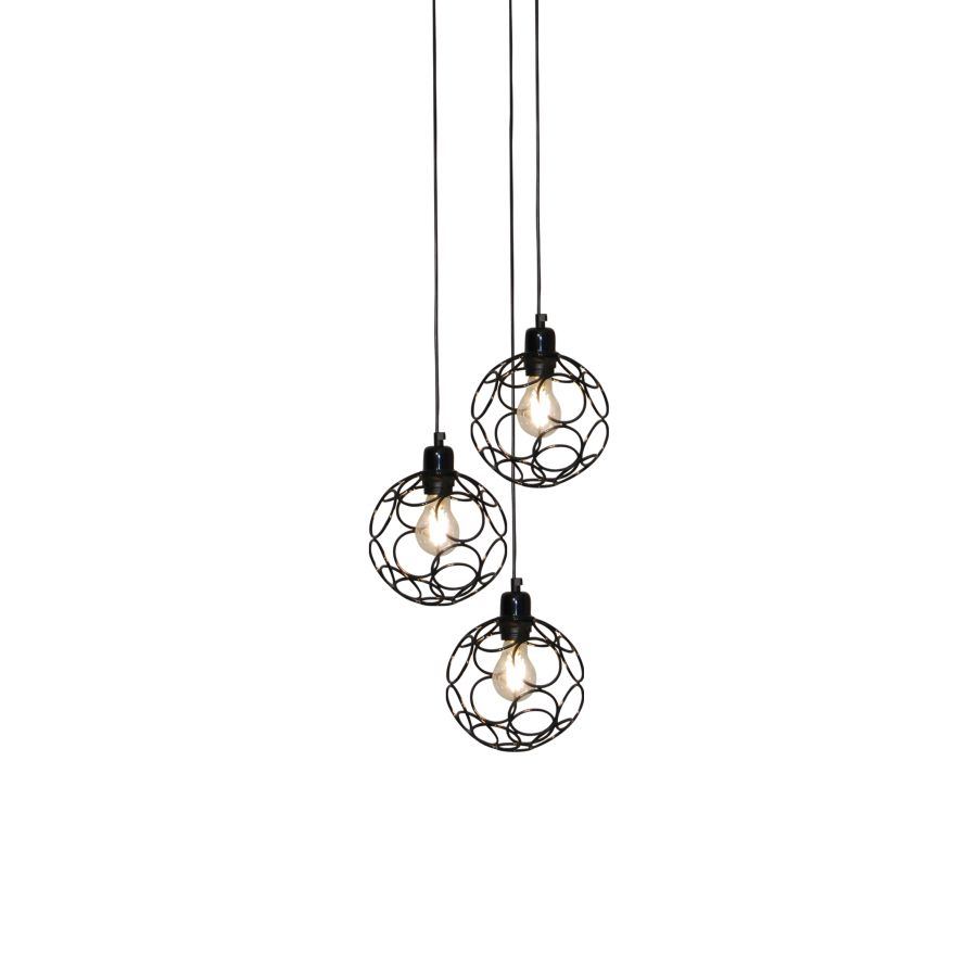 HL-3588-3 ALINE CHROME PENDANT HOMELIGHTING 77-4066