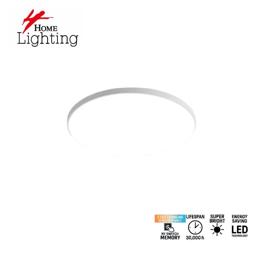 SE LED 47 RONDO WHITE CEILING 48W 3CCT WITH MEMORY 2 YEARS WARRANTY Α4 HOMELIGHTING 77-50464