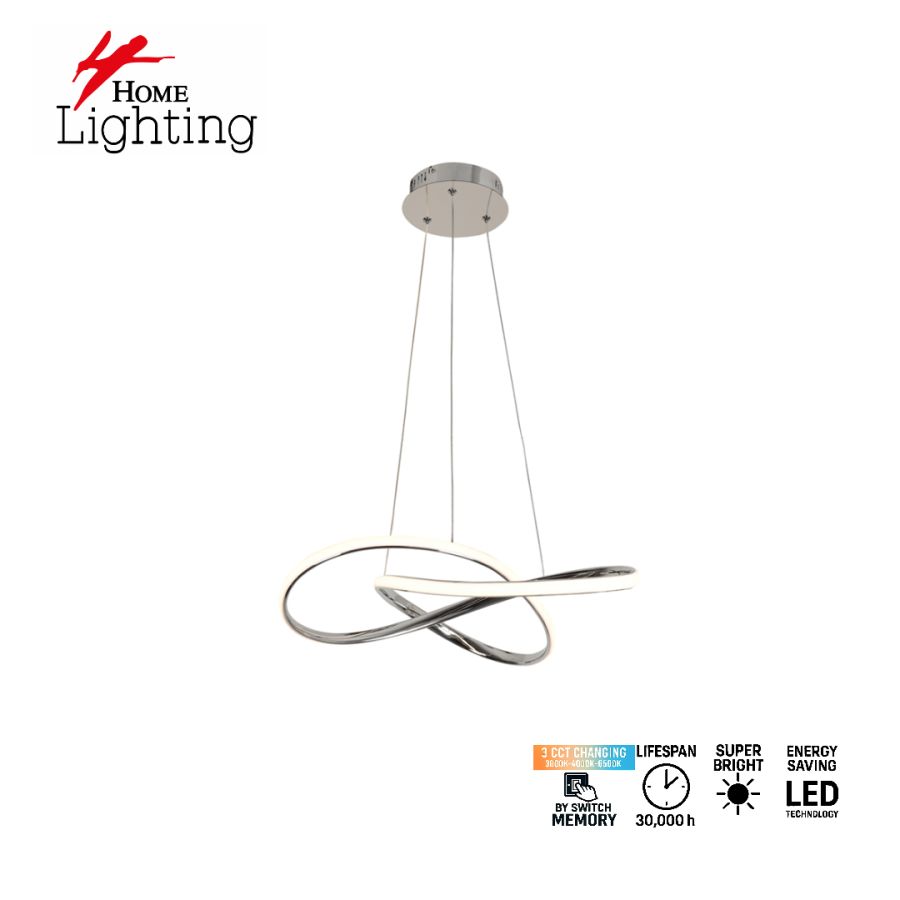 SE LED 120 ORBITA CHROME 3CCT WITH MEMORY 2 YEARS WARRANTY HOMELIGHTING 77-51156