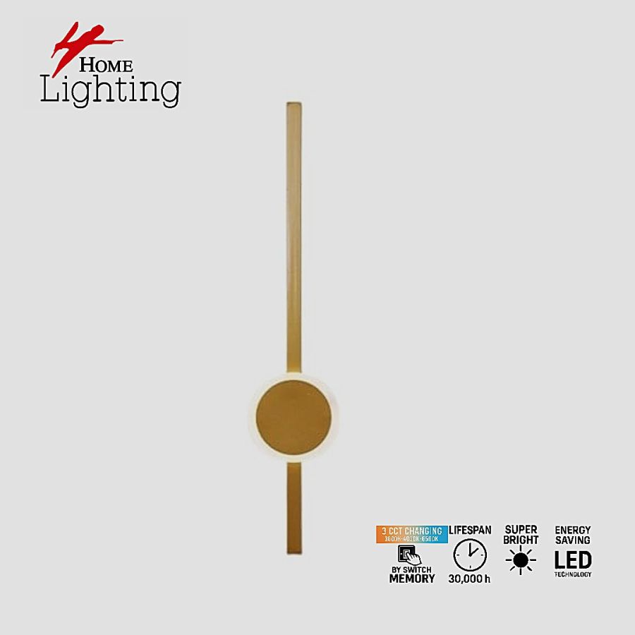 SE LED 60 ZENYA GOLD  WALL LAMP 3CCT WITH MEMORY  60cm 2 YEARS WARRANTY HOMELIGHTING 77-51164