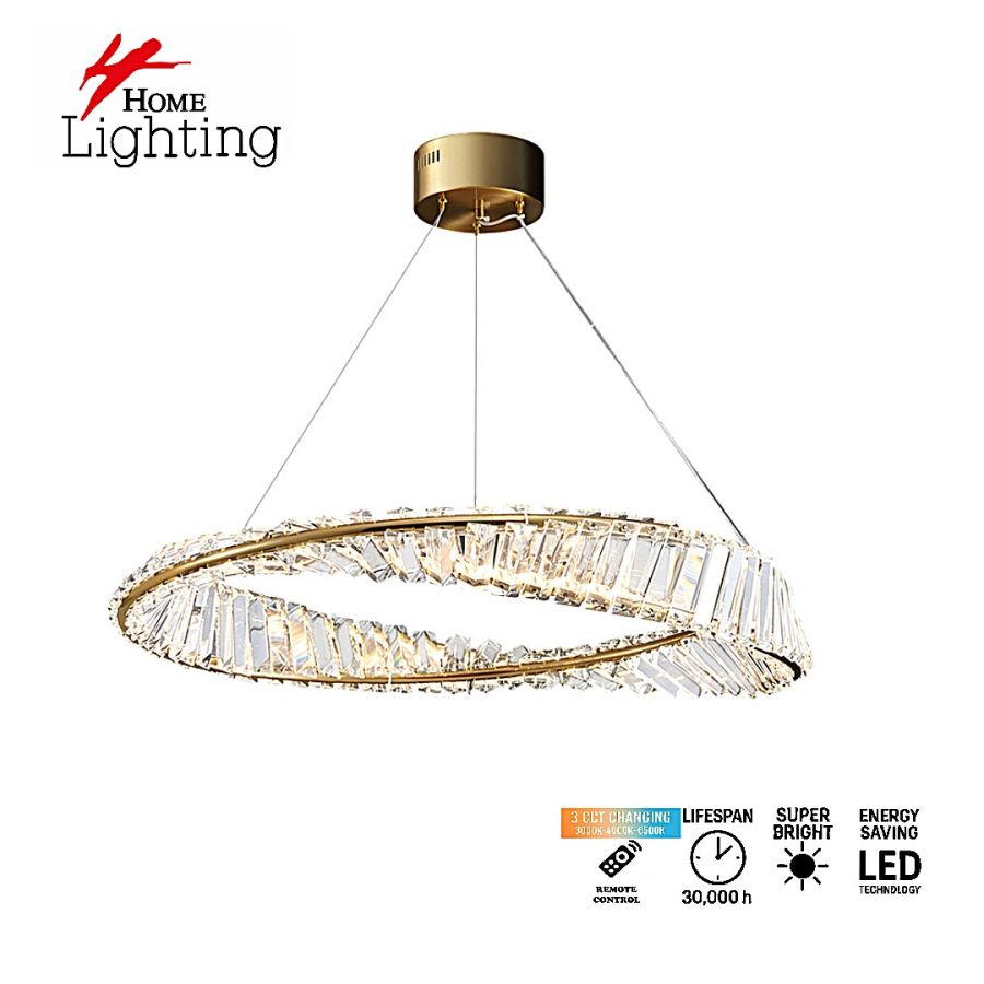 SE LED 80 OVELA ROSE GOLD Φ80cm 3CCT REMOTE CONTROL 2 YEARS WARRANTY HOMELIGHTING 77-51193
