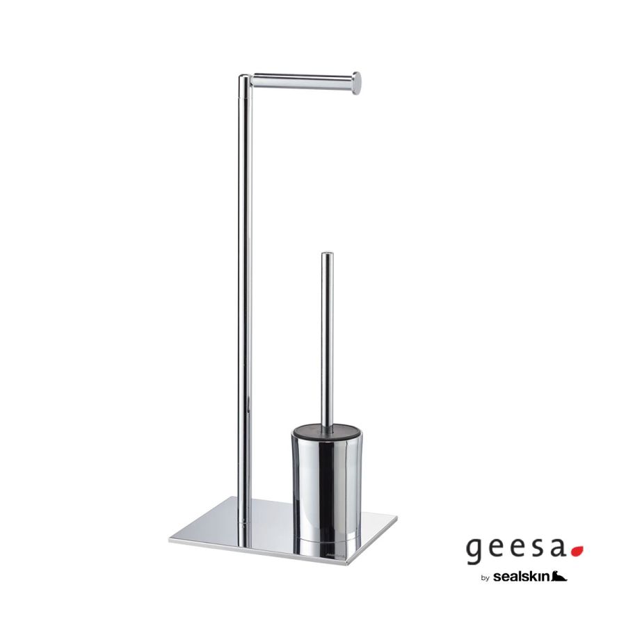 Χαρτοθήκη Επιδαπέδια με Πιγκάλ Sealskin Geesa Chrome 800204-100