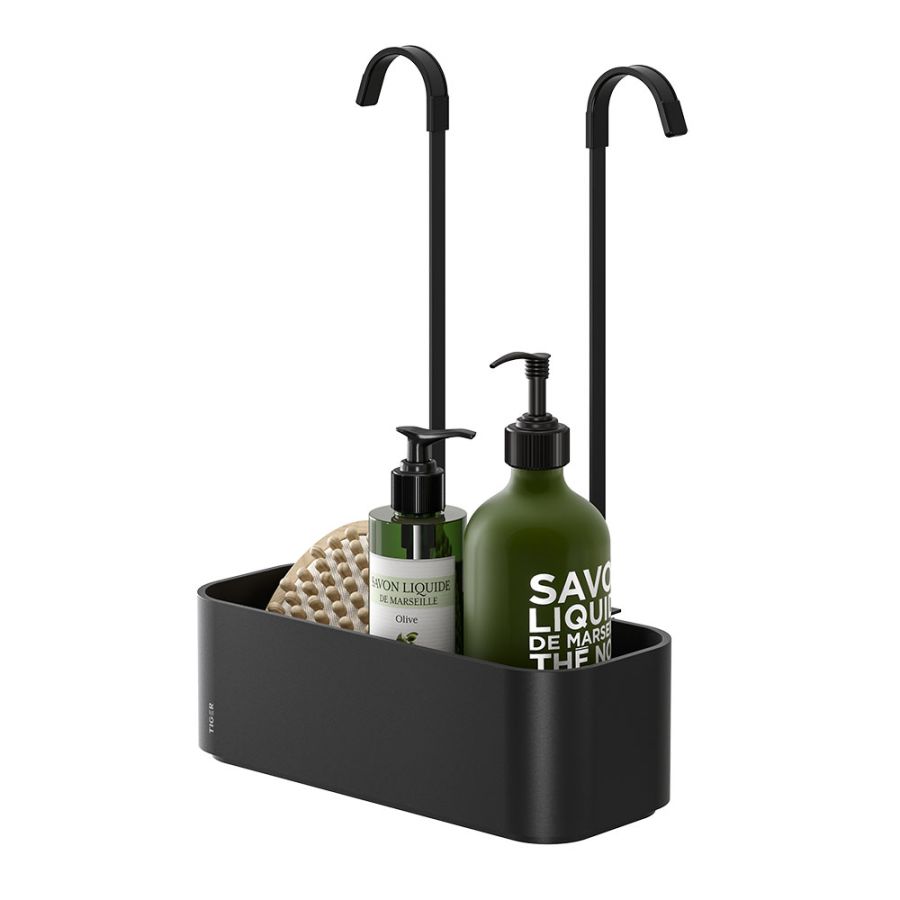 Tiger 2-Store Ράφι κρεμαστό για Βρύση Ντους 25 cm Black 800376  800376