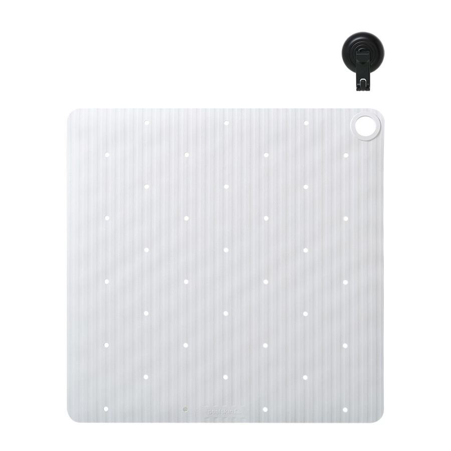 Ribb Αντιολισθητικό Πατάκι 55x55cm White with Black Hook Sealskin  800620