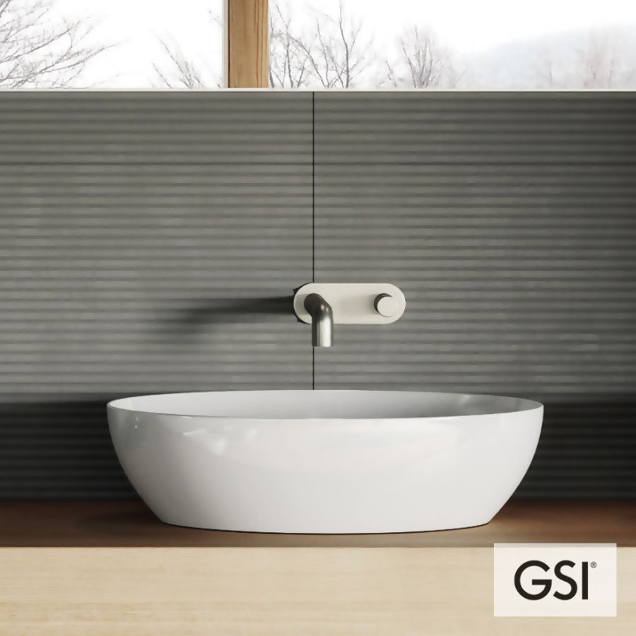 Νιπτήρας Πορσελάνης Pura 60x42 GSI White 8842-300