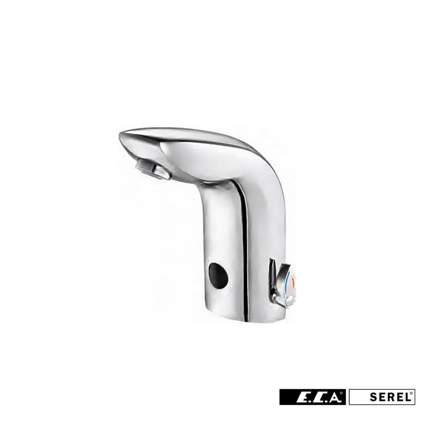 Μπαταρία Νιπτήρα Ηλεκτρονική SEREL ECA Chrome 102108234-100