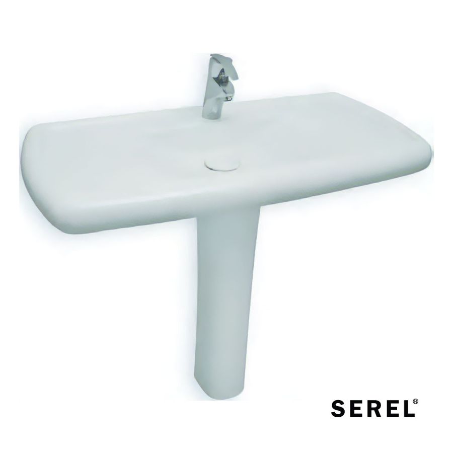 ΝΙΠΤΗΡΑΣ PEBBLE 100x48 εκ. SEREL WHITE PB44-300