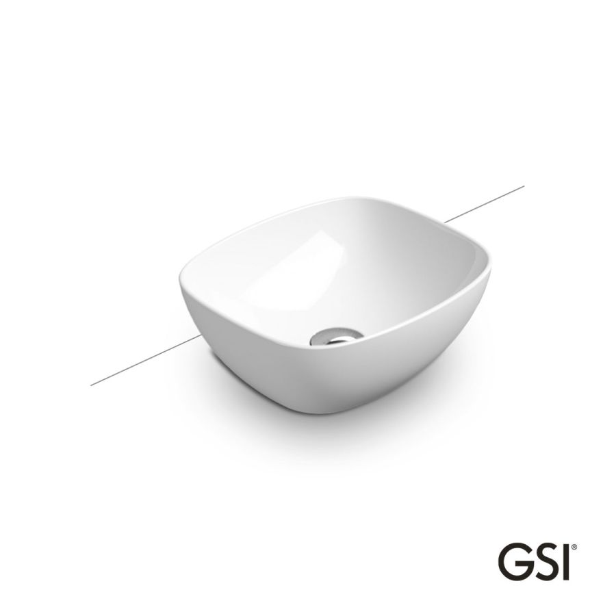 Νιπτήρας Πορσελάνης Nubes 40x35 GSI White 9785-300
