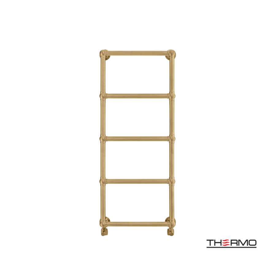 Θερμαινόμενη Πετσετοκρεμάστρα μπάνιου Inox ADELPHI 115x49 Brushed Brass(Gold) PVD ADE11549-211
