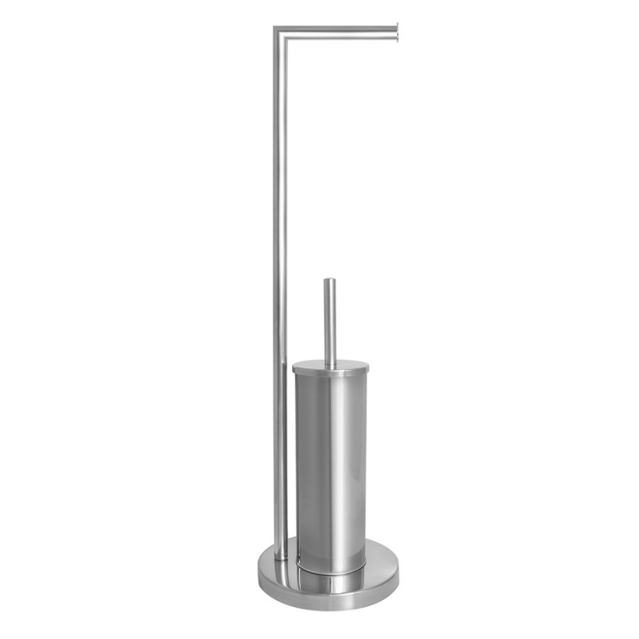Σταντ Χαρτιού Υγείας και Πιγκάλ Stainless Steel 19x19x73cm AWD02071575 AWD02071575