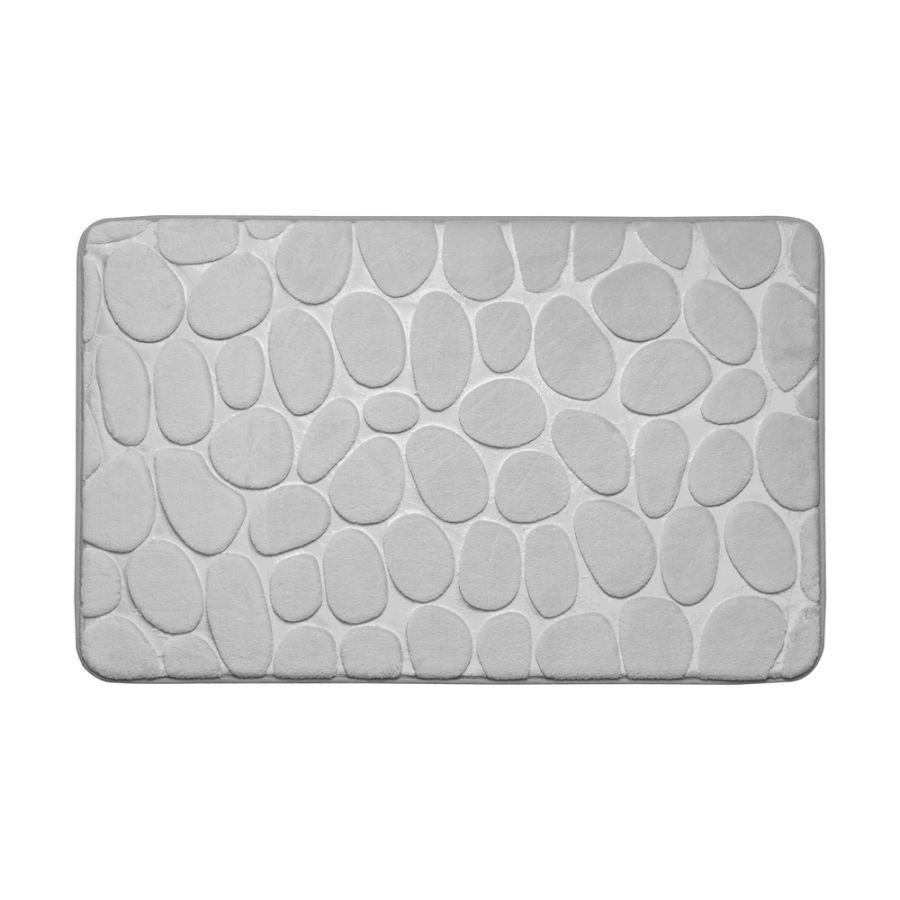 Πατάκι Μπάνιου Polyester 50x80cm Γκρι AWD02161141 AWD02161141