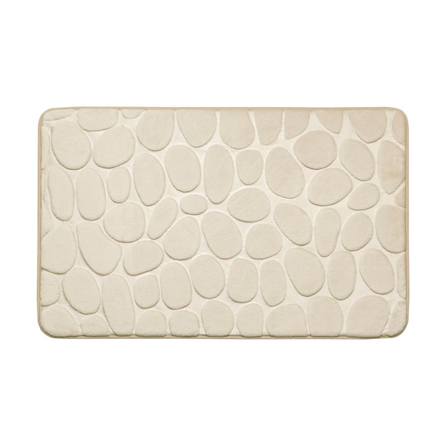 Πατάκι Μπάνιου Polyester 50x80cm Μπεζ AWD02161142 AWD02161142