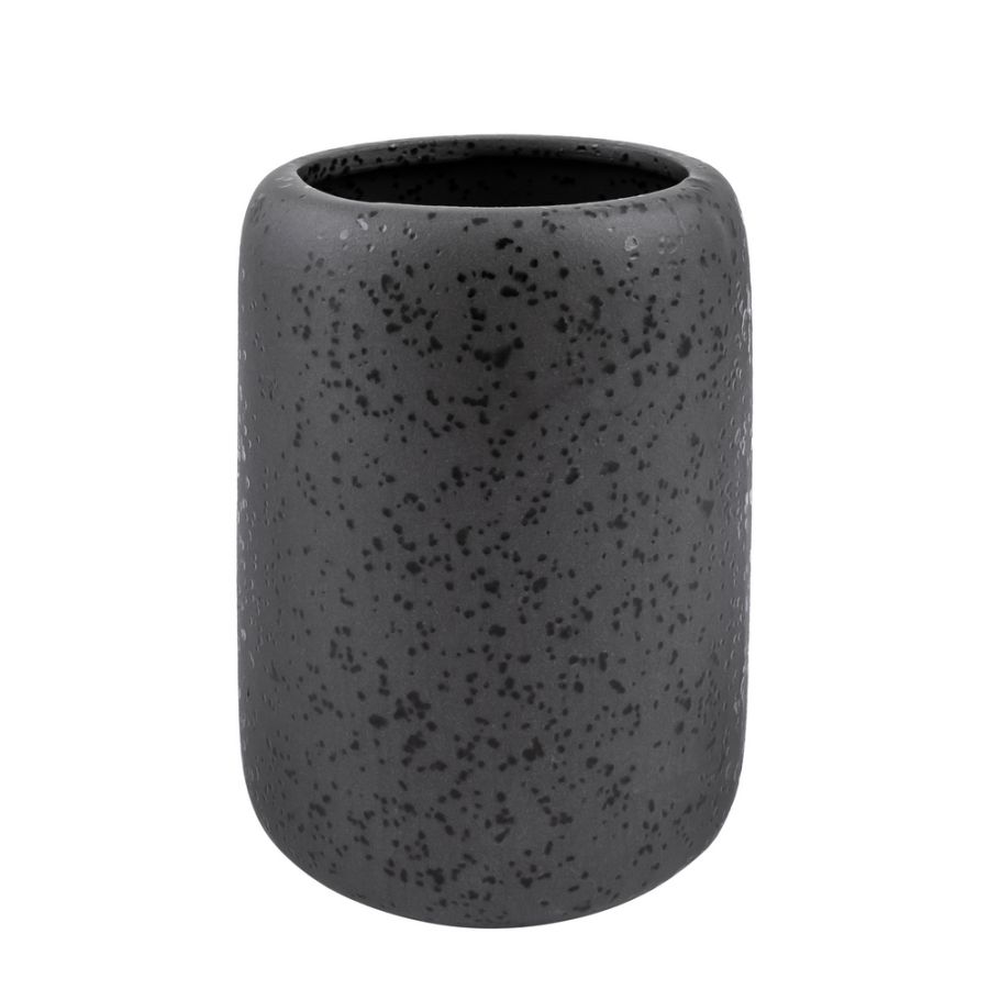 Ποτήρι Οδοντόβουρτσας HADES Stoneware Ανθρακί Φ7.5x10.5cm AWD02191803 AWD02191803