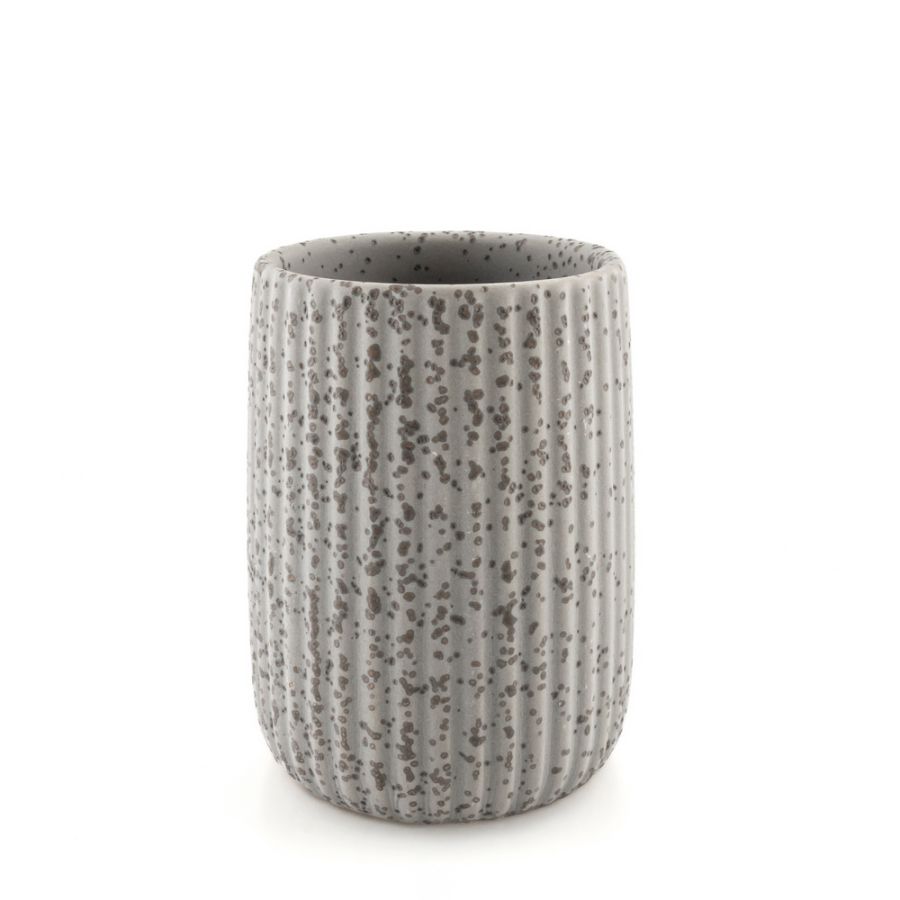 Ποτήρι Οδοντόβουρτσας AVILLA Stoneware 8x8x10.5cm AWD02191836 AWD02191836