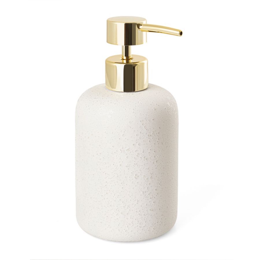 Δοχείο Κρεμοσάπουνου BONITA Stoneware Λευκό 400ml AWD02191912 AWD02191912