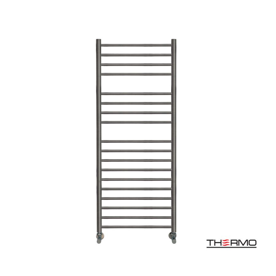 Θερμαινόμενη Πετσετοκρεμάστρα μπάνιου Inox BELLAVIA 120x50 Black Brushed PVD BEL12050-411