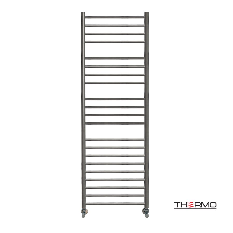 Θερμαινόμενη Πετσετοκρεμάστρα μπάνιου Inox BELLAVIA  150x50 Black Brushed PVD BEL15050-411