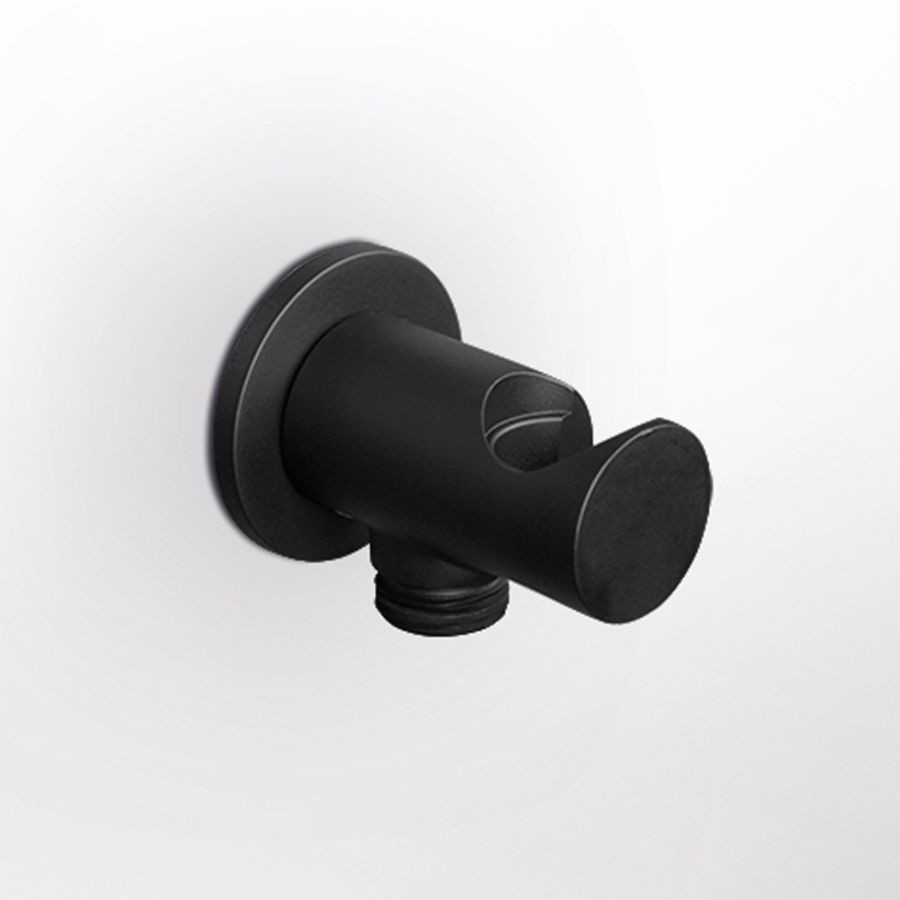 Παροχή Νερού με Στήριγμα Τηλεφώνου Eurorama Black Matt C10131-400