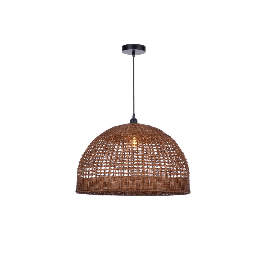 CONTE - Μονόφωτο Κρεμαστό Φωτιστικό Rattan Sun Light CONTE
