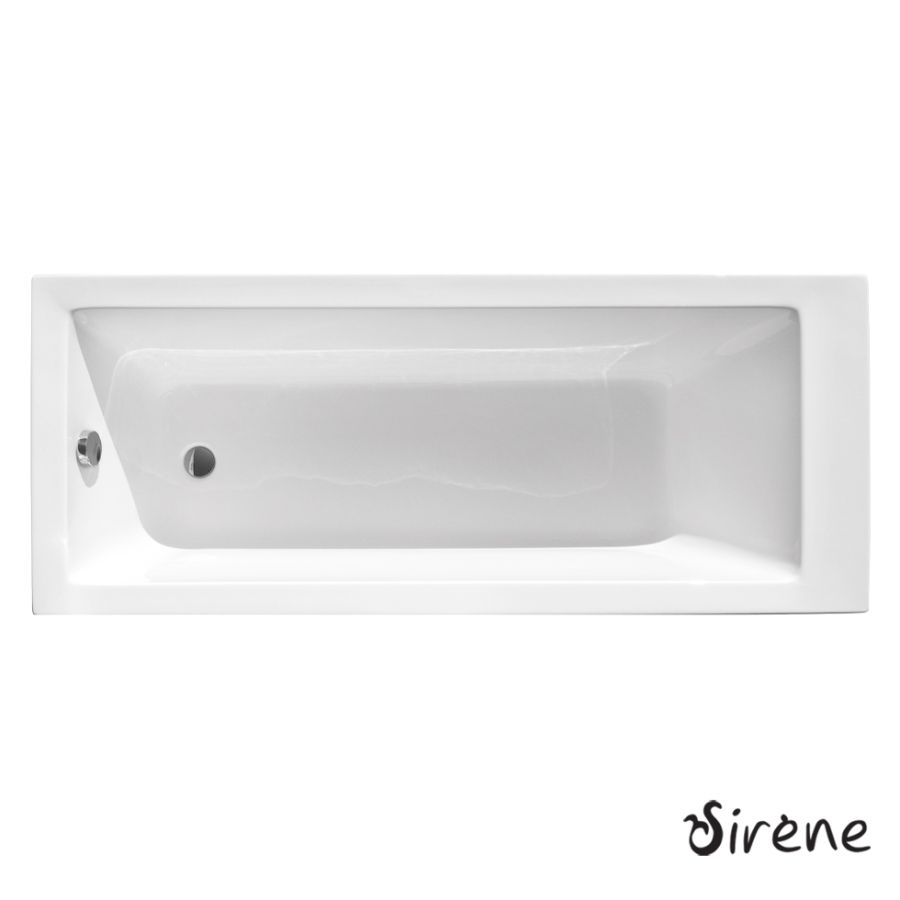 Μπανιέρα Ακρυλική CUBIC 140x70, Sirene White CUB14070