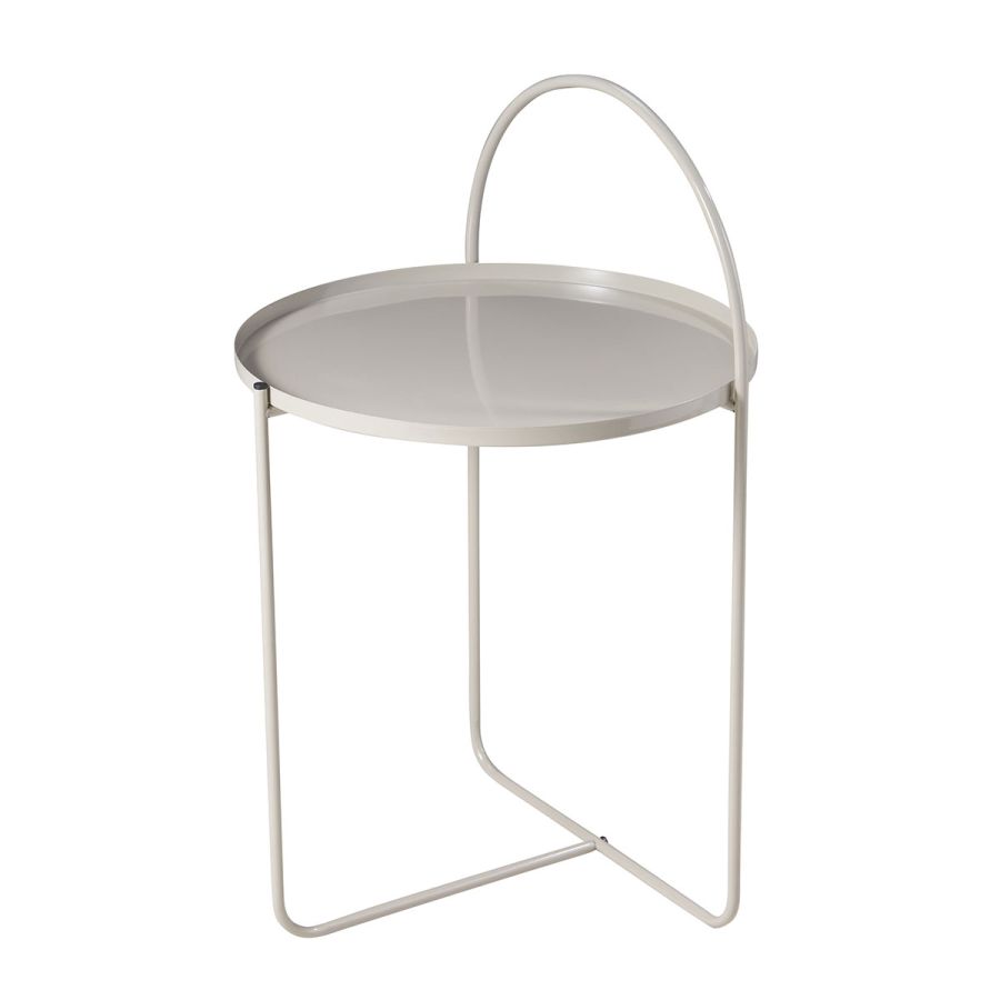 Side Table Μεταλλικό Φ40x65cm Sand MRShome DF-0035000