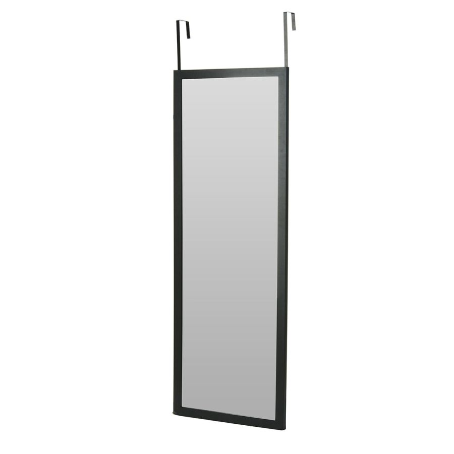 Κρεμαστός Καθρέπτης για Πόρτα από MDF 34x94cm Black MRShome DF-0036002