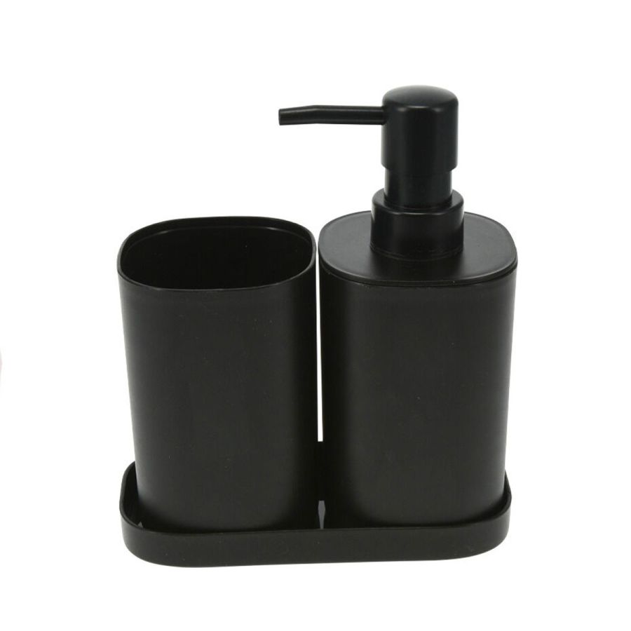 Σετ Μπάνιου από PP 3 Τεμαχίων Black MRShome DF-0057001