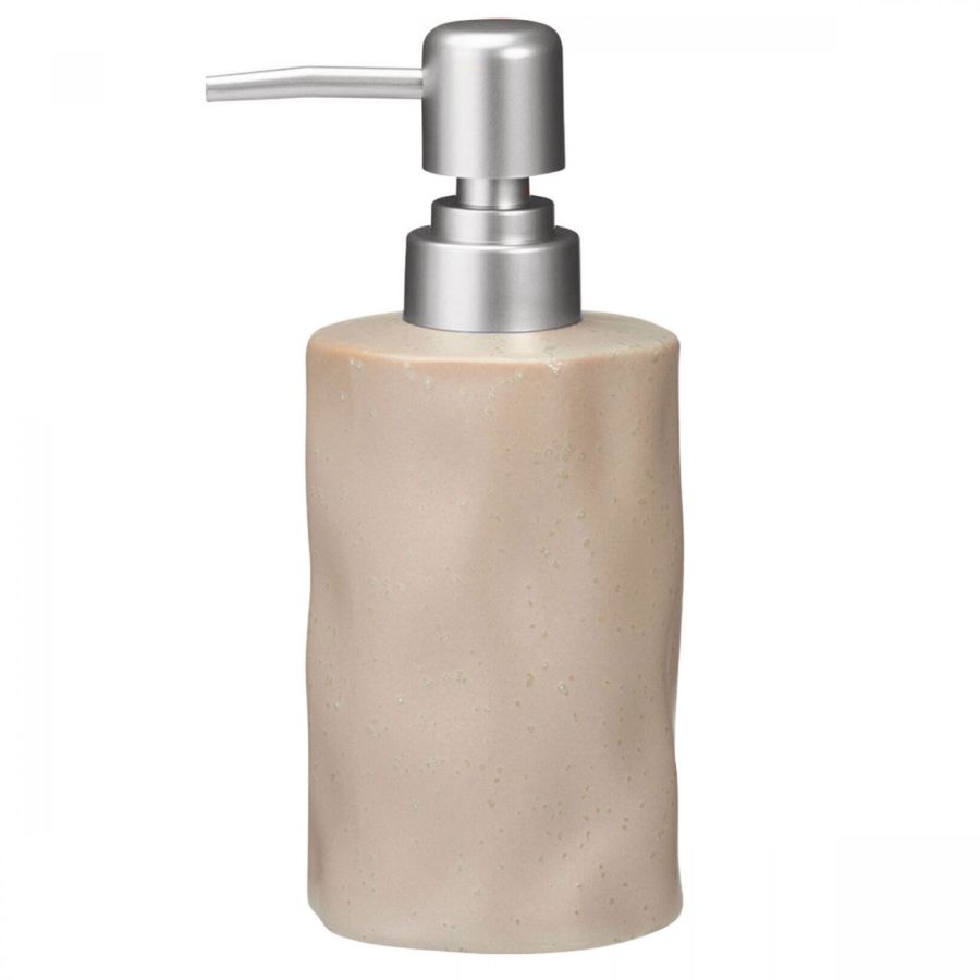 Δοχείο Κρεμοσάπουνου Stoneware 300ml 9x7.3x17.5cm Warm Grey 2U MRShome DF-0095003