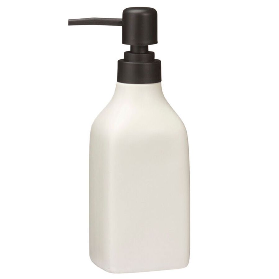 Δοχείο Κρεμοσάπουνου Stoneware 350ml 9x6x19.5cm White MRShome DF-0096001