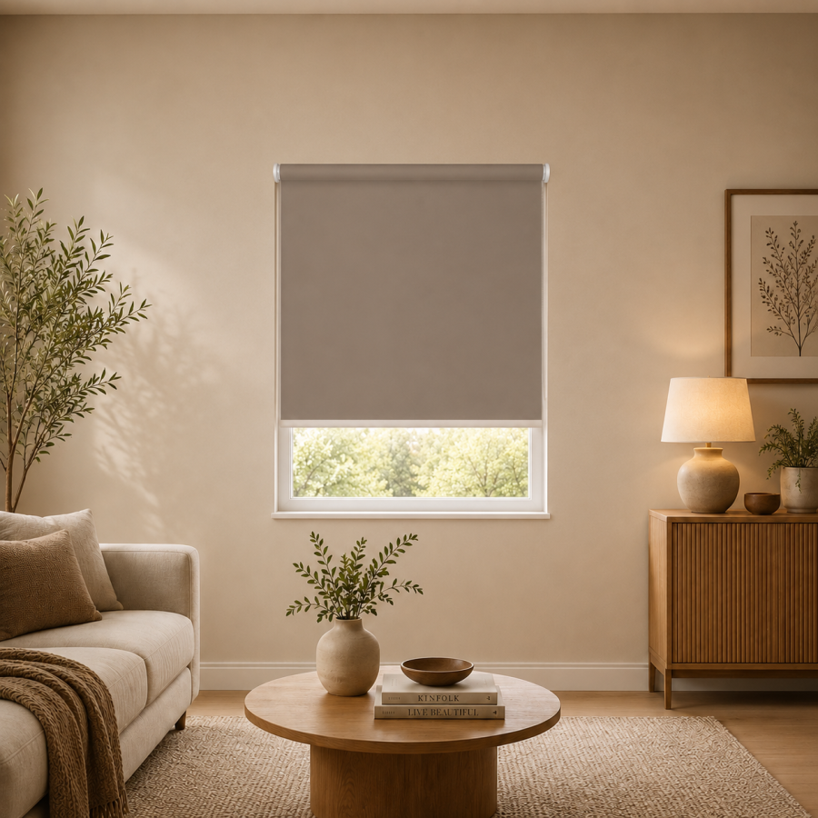 Ρόλερ Μερικής Σκίασης 120x230cm Καφέ MRShome DRS-BR120230