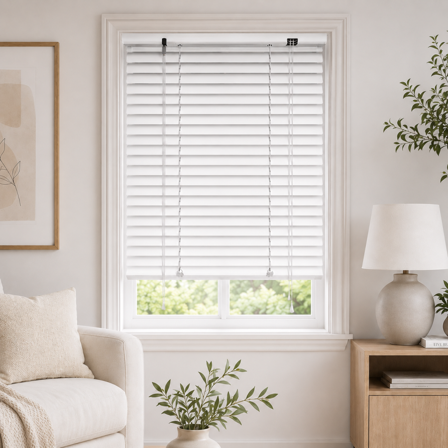 Μεταλλικό Στόρι αλουμινίου 25mm 140x140cm Λευκό MRShome DRV-WH140140