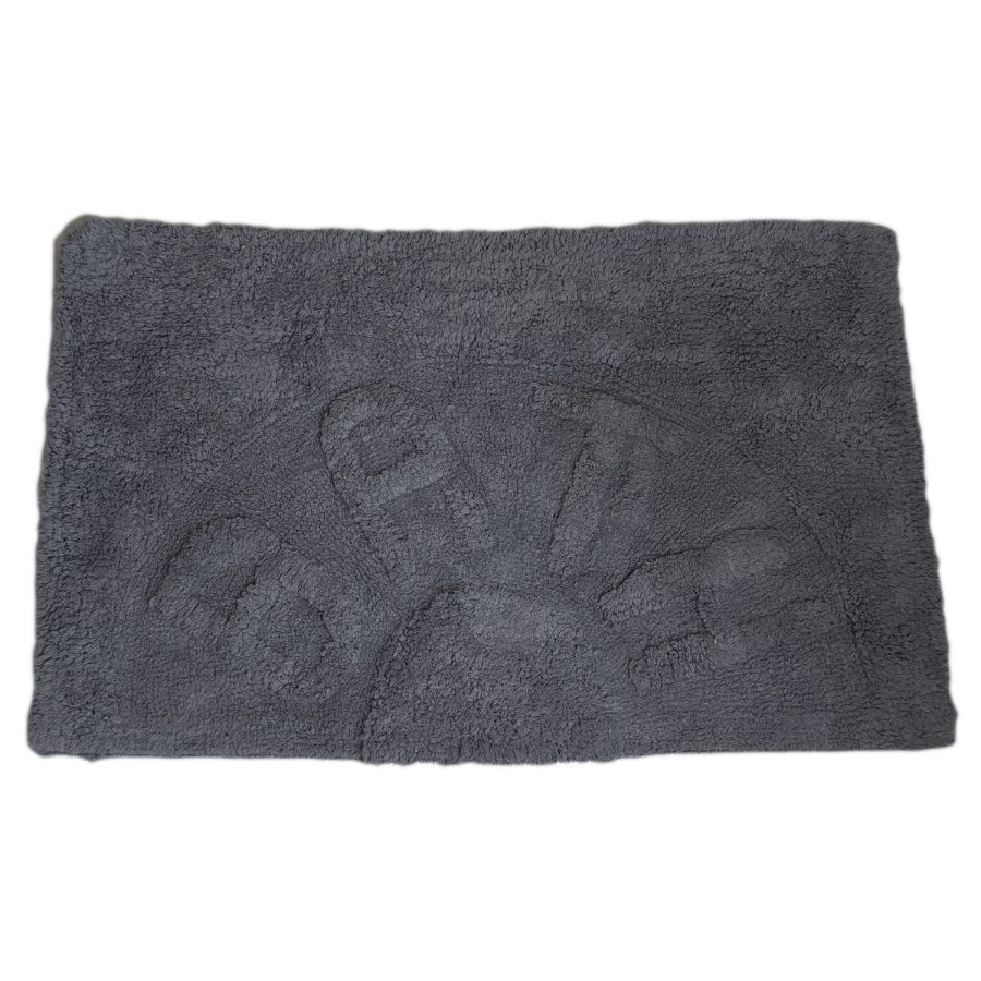 Πατάκι Μπάνιου ''BATH'' από 100% Βαμβάκι 50x80cm Γκρι MRShome DS-3993002