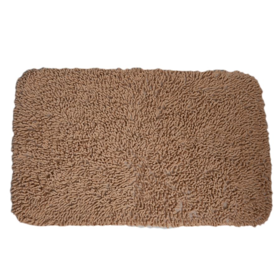 Πατάκι Μπάνιου από 100% Βαμβάκι 50x80cm Μπεζ MRShome  DS-3995001