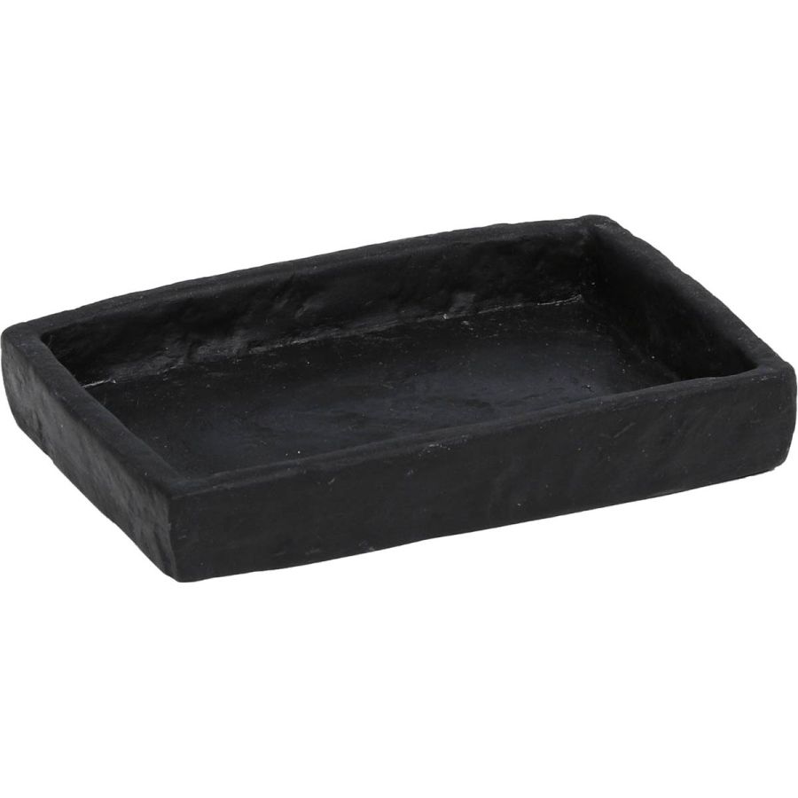 Σαπουνοθήκη Polyresin Μαύρη MRShome DS-8889L03